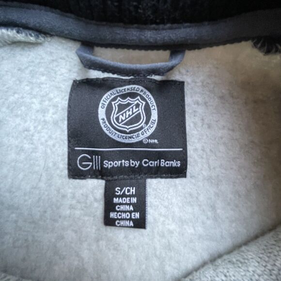 Chicago Blackhawks GIII Sports Jacket Small Hockey NHL Two Toned Gray Varsity - Picture 5 of 7